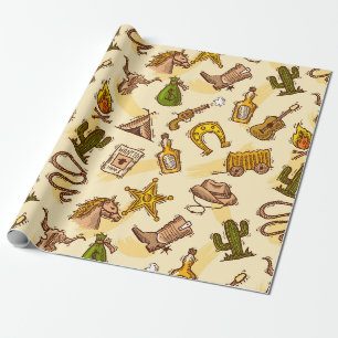 Wilder Westen Geschenkpapier