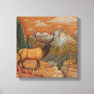 "Wilder Westen/Landschaft" CANVAS DRUCKEN 12X12 Leinwanddruck