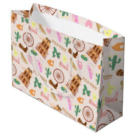 Wilder Westen mit Cacti Pattern Kindergeburtstag P Große Geschenktüte