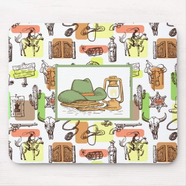Wilder Westen  Mousepad (Vorne)
