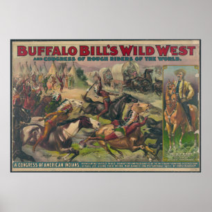 Wilder Westen von Buffalo Bill Poster