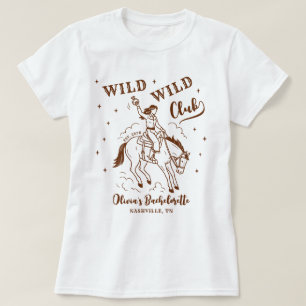 Wilder Wilder Club Western Junggesellinnenabschied T-Shirt