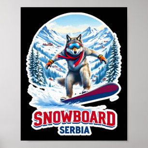 Wilder Wolf aus Serbien Snowboard Adventure Poster