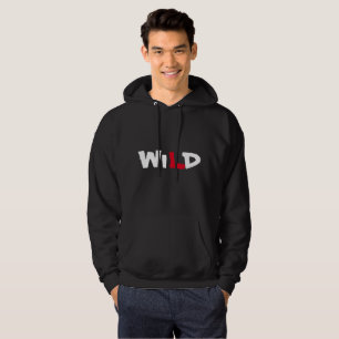 Wilder Wolf druckt auf der Rückseite Männer modisc Hoodie