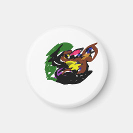 Wilder Wolf Herbst Magnet
