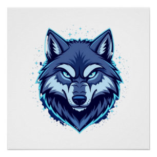 Wilder Wolf – Symbol für Stärke und Freiheit Poster