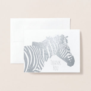 Wilder Zebra-danken moderne TierFoto-Kunst Ihnen Folienkarte