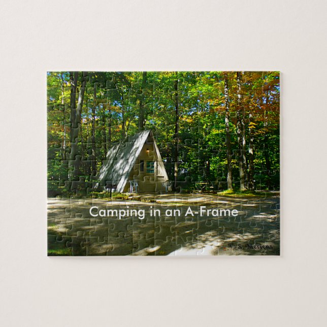 Wilderness-A-Frame-Camping am Campground Puzzle (Horizontal)