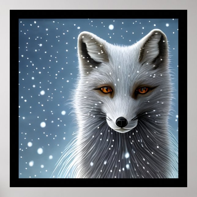 Wilderness Artic Fox Poster (Vorne)