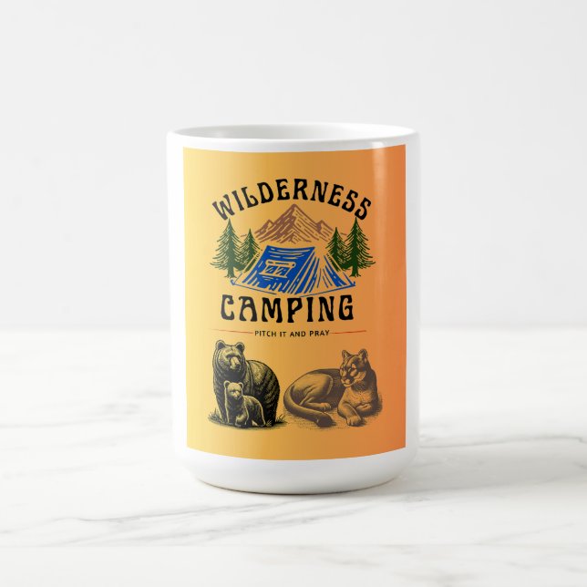Wilderness Camping - Pitch es und bete Kaffeetasse (Mittel)
