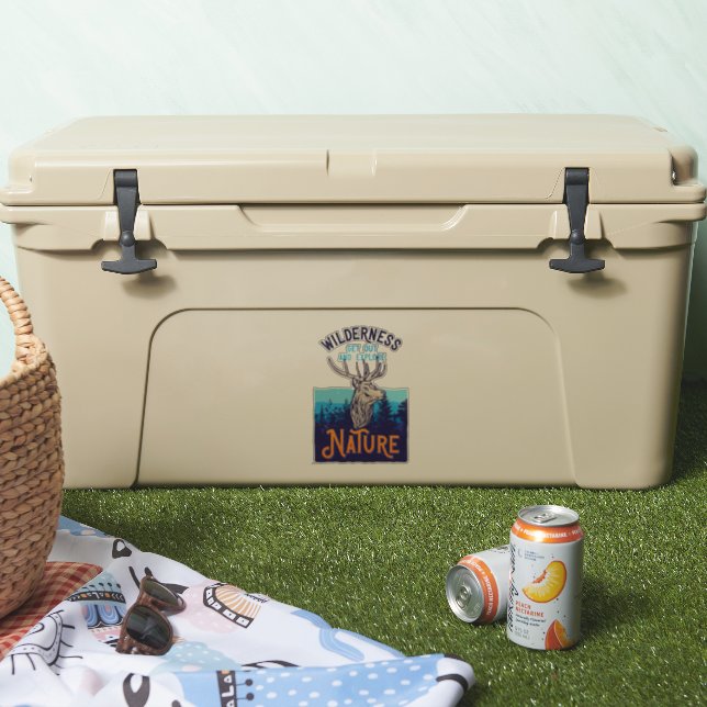 Wilderness Elk raus und erforscht die Natur Aufkleber (Kühler)