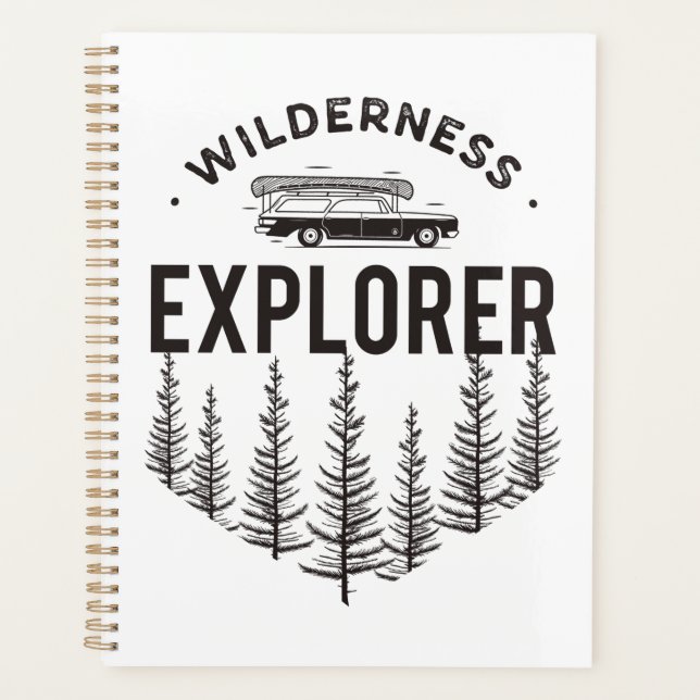 Wilderness Explorer Kombi Kanu Bäume Planer (Vorderseite)