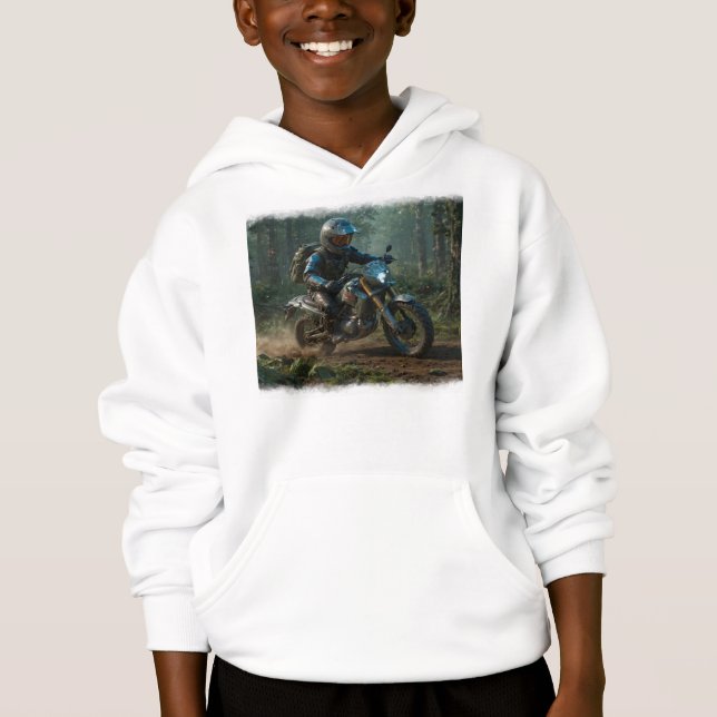 Wilderness Motocross - Dirtbike Racer Hoodie (Vorderseite)