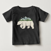 Wilderness Northern Mountain Forest Polar Bear Art