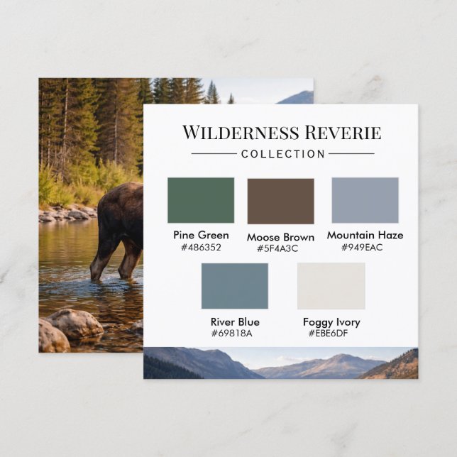 Wilderness Reverie Farbpalette Karte (Vorne/Hinten)