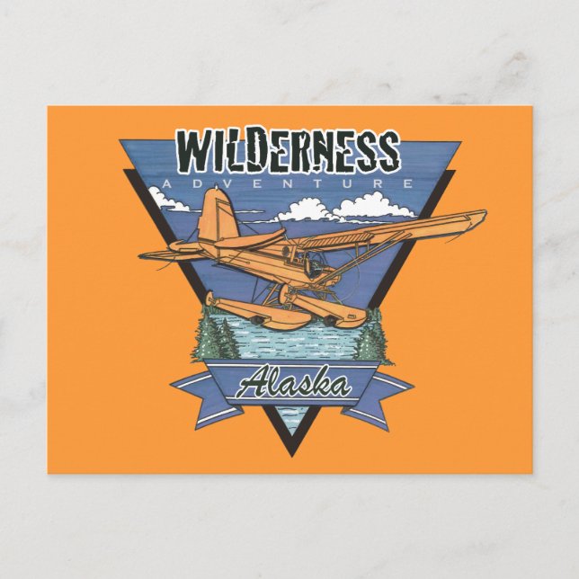Wilderness Seaplane Adventure Alaska Postkarte (Vorderseite)