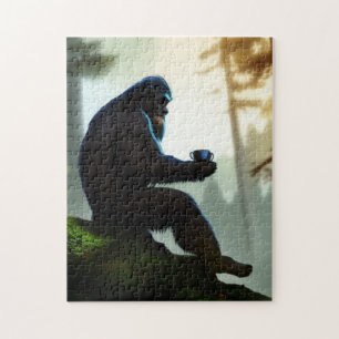 Wilderness-Wald-Bigfoot-Morgen-Ruhe-Kaffee Puzzle