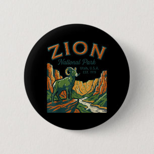 Wilderness Wandern Camping Zion Nationalpark Button