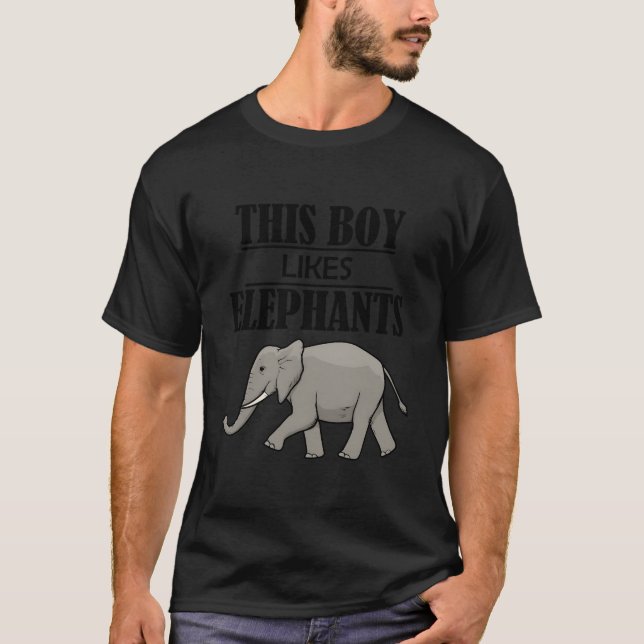 Wilderness Wild Animals Elephants Saying T-Shirt (Vorderseite)