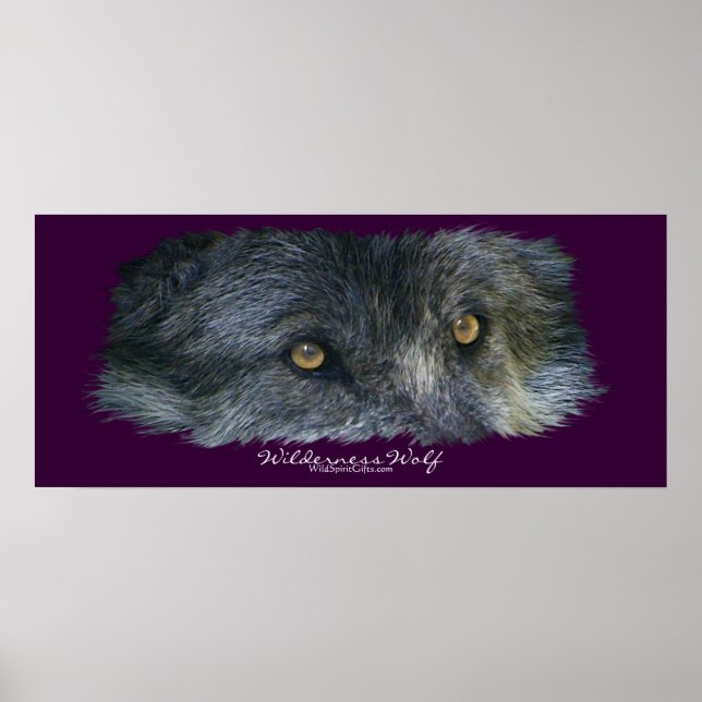 Wilderness Wolf Eyes Art Poster (Vorne)