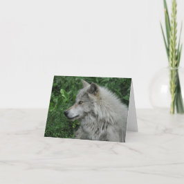 WILDERNESS-WOLF-Gedicht auf einer Note Card Feiertagskarte