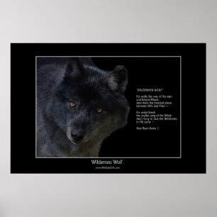 WILDERNESS WOLF Poster w\poster
