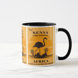 Wildes Abenteuer: Kenya Africa Travel Poster Tasse