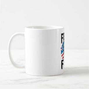 Wildes aber freies patriotisches Waschbär-Vintage- Kaffeetasse
