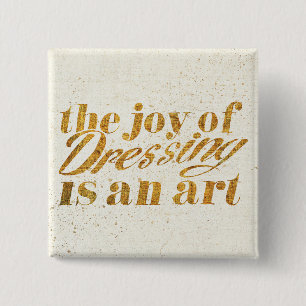 Wildes Apple   die Freude am Kleiden - Girly Zitat Button