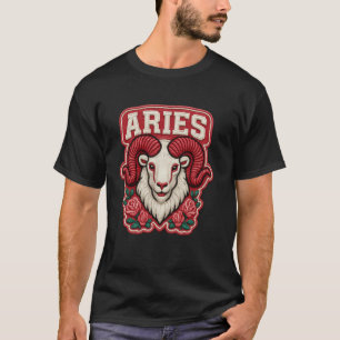 Wildes Aries-Geschenk u2013 Kühner Zodiak-Widder m T-Shirt