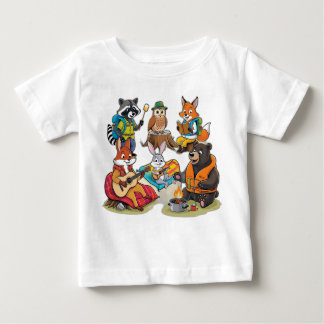 Wildes Camping Crew: Tierabenteuer Baby T-shirt