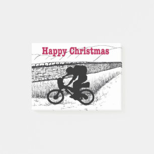 Wildes Camping mit mir Fat Bike für Bivvvy Post-it Klebezettel