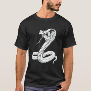 Wildes Cobra-Schlangen-Distressed-Grafik T-Shirt