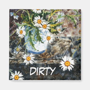 "Wildes Dasies" schmutziger Magnet
