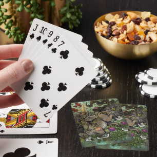 Wildes Einhorn mit Herz Spielkarten