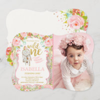 Wildes Einladungs-Mädchen Boho Dreamcatcher Party