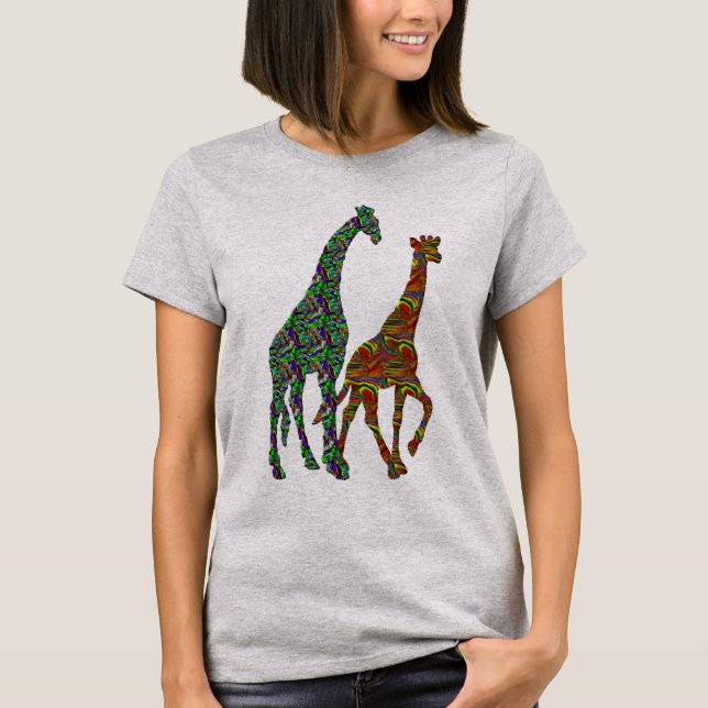 wildes giraff Leben des coolen giraff T - T-Shirt (Vorderseite)