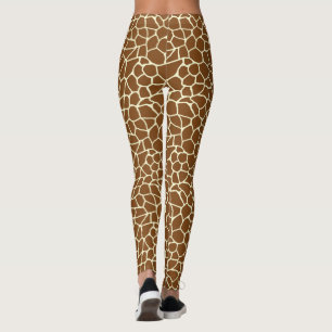 Wildes Giraffen-Muster-Tierdruck Leggings