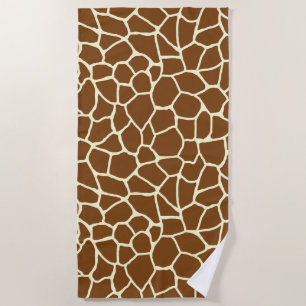 Wildes Giraffen-Muster-Tierdruck Strandtuch