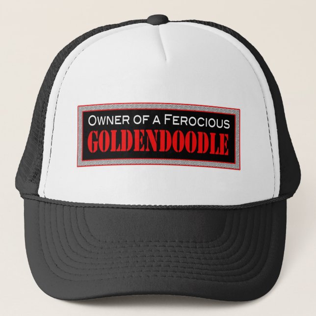 Wildes Goldendoodle Truckerkappe (Vorderseite)