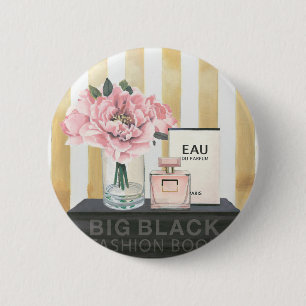 Wildes großes Mode-Buch Apples   - gestreift Button