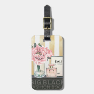 Wildes großes Mode-Buch Apples - gestreift Gepäckanhänger