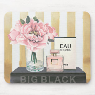 Wildes großes Mode-Buch Apples   - gestreift Mousepad