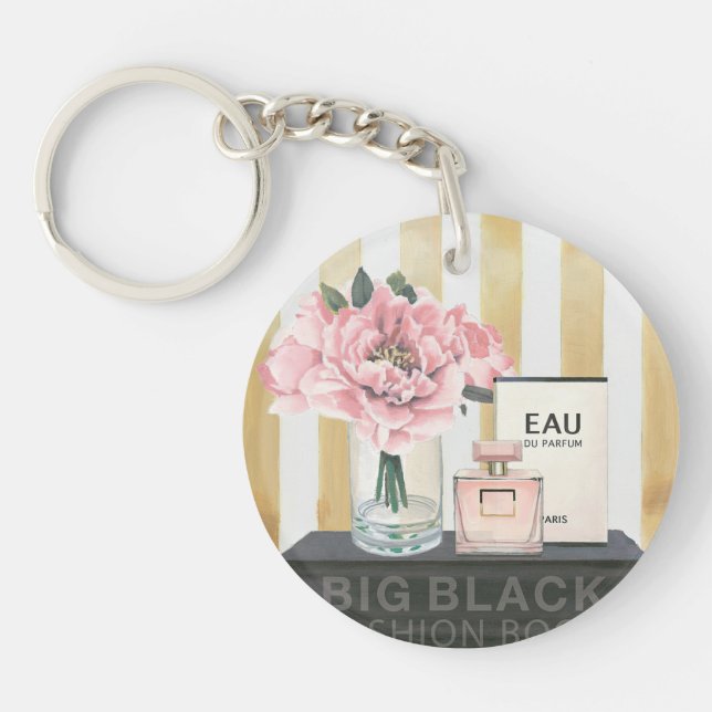 Wildes großes Mode-Buch Apples | - gestreift Schlüsselanhänger (Vorderseite)