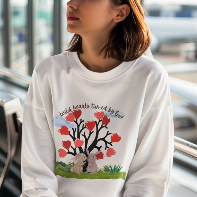 Wildes Herz gezähmt von Liebe Girls Hoodie (Von Creator hochgeladen)