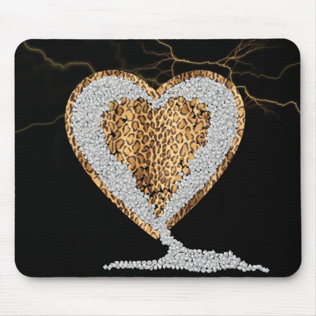 Wildes Herz Mousepad (Vorne)