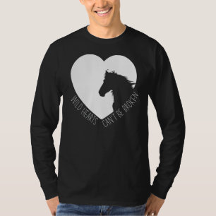 Wildes Herz - Pferd Reiten T-Shirt