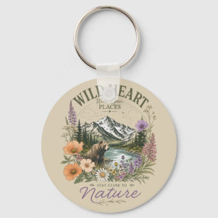 Wildes Herz Weite Orte Bärenberg Wildblume Schlüsselanhänger