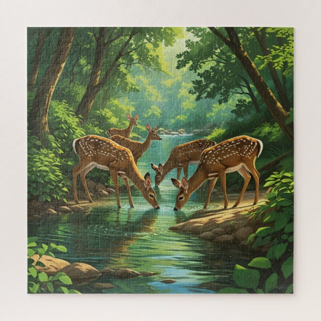 Wildes Hirsch-Puzzle Puzzle (Vertikal)