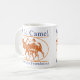 Wildes Kamel-Schutz-Grundlagen-Logo Kaffeetasse (Vorderseite Links)